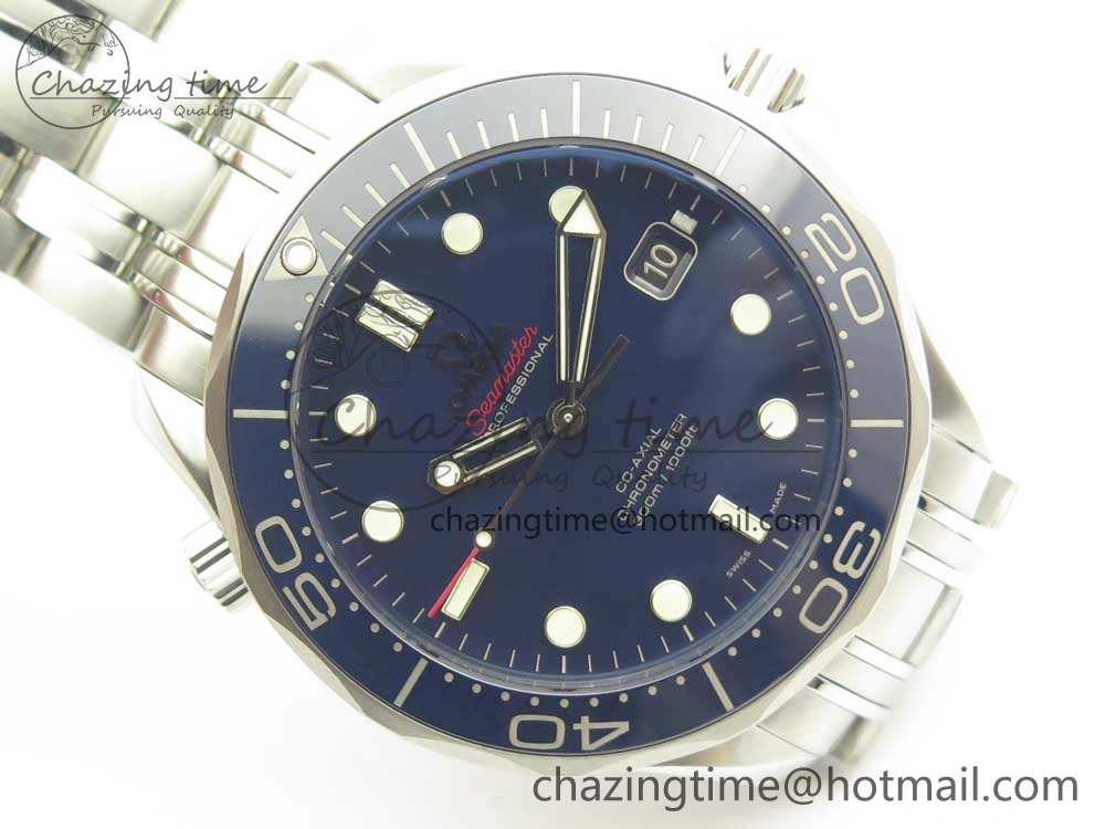 Seamaster 300M SS MKS V3 1:1 Best Edition Blue Dial Blue Ceramic Bezel on SS Bracelet A MultiPurpose 7979
