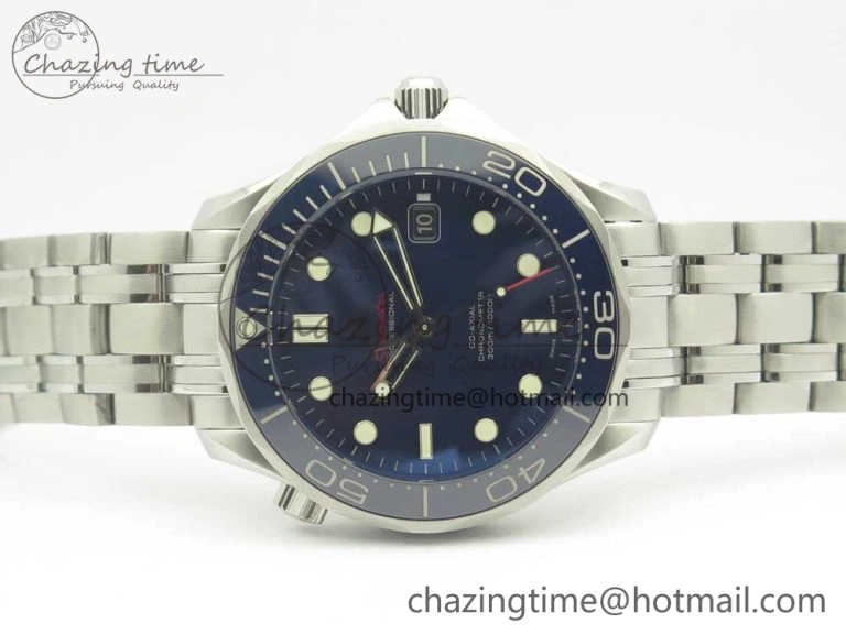 Seamaster 300M SS MKS V3 1:1 Best Edition Blue Dial Blue Ceramic Bezel on SS Bracelet A MultiPurpose 7979