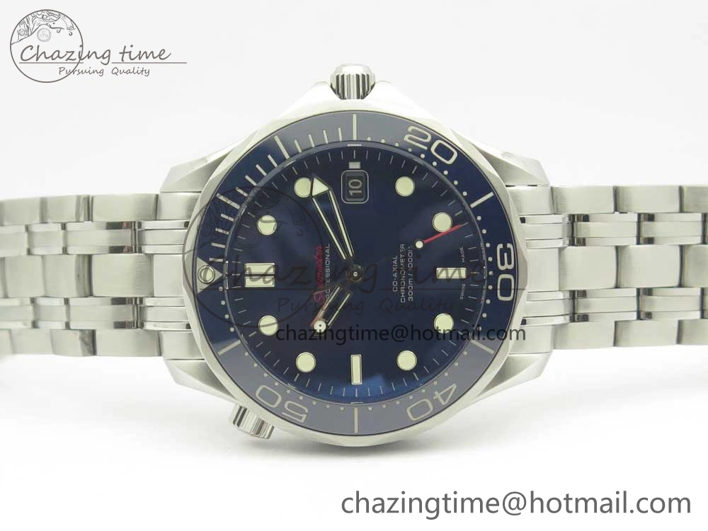 Seamaster 300M SS MKS V3 1:1 Best Edition Blue Dial Blue Ceramic Bezel on SS Bracelet A MultiPurpose 7979