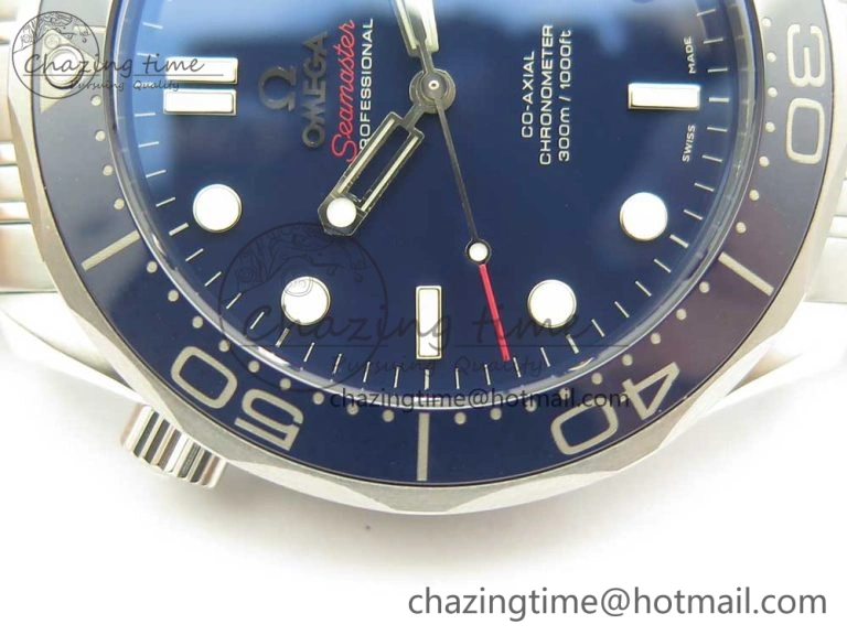Seamaster 300M SS MKS V3 1:1 Best Edition Blue Dial Blue Ceramic Bezel on SS Bracelet A MultiPurpose 7979