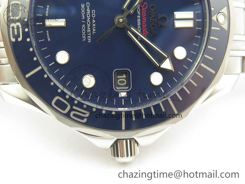Seamaster 300M SS MKS V3 1:1 Best Edition Blue Dial Blue Ceramic Bezel on SS Bracelet A MultiPurpose 7979