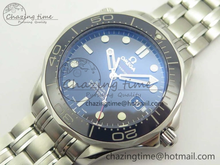 Seamaster 300M SS MKS V3 1:1 Best Edition Blue Dial Blue Ceramic Bezel on SS Bracelet A MultiPurpose 7979