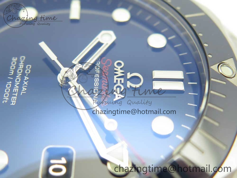 Seamaster 300M SS MKS V3 1:1 Best Edition Blue Dial Blue Ceramic Bezel on SS Bracelet A MultiPurpose 7979