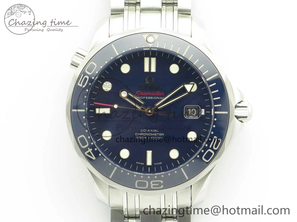 Seamaster 300M SS MKS V3 1:1 Best Edition Blue Dial Blue Ceramic Bezel on SS Bracelet A MultiPurpose 7979