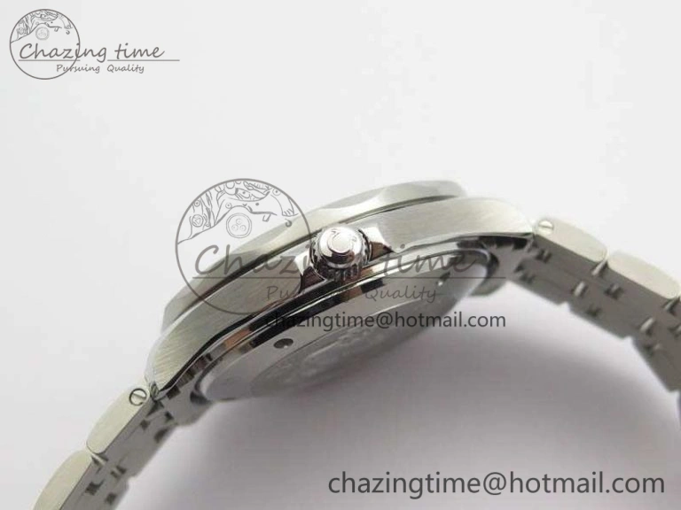 Flexible Seamaster 300M SS OMF 1:1 Best Edition Black Dial Matt Black Ceramic Bezel On SS Bracelet A 8147