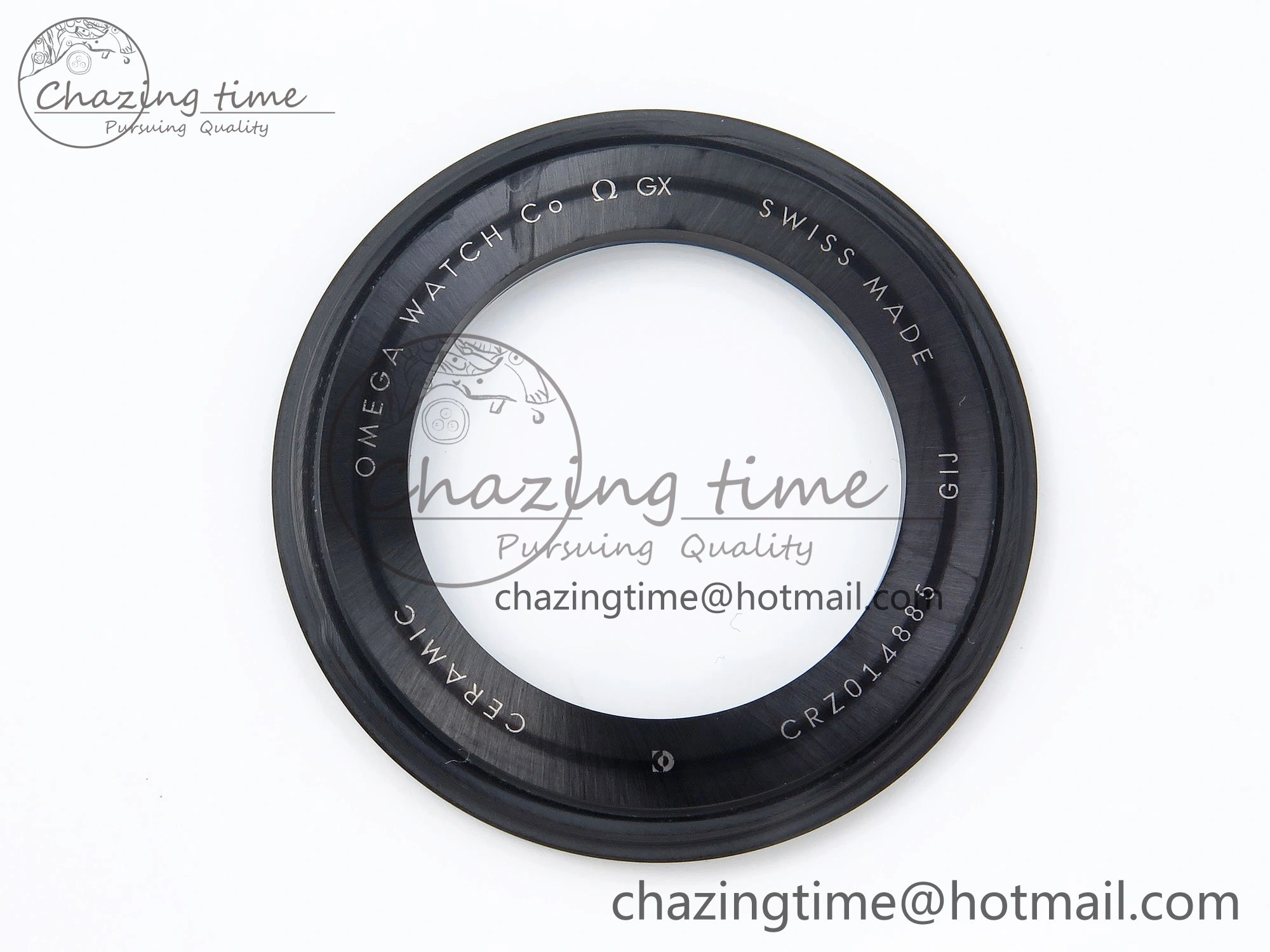 Trendy Seamaster 300m 43.5mm Black Ceramic S+F 1:1 Best Edition Black Dial on Black Rubber Strap A 7731