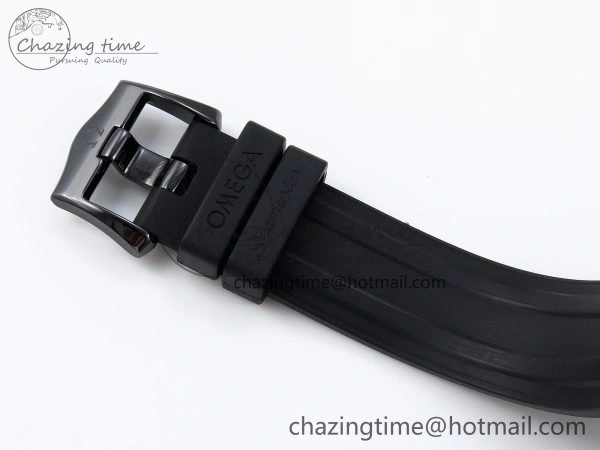 Trendy Seamaster 300m 43.5mm Black Ceramic S+F 1:1 Best Edition Black Dial on Black Rubber Strap A 7731