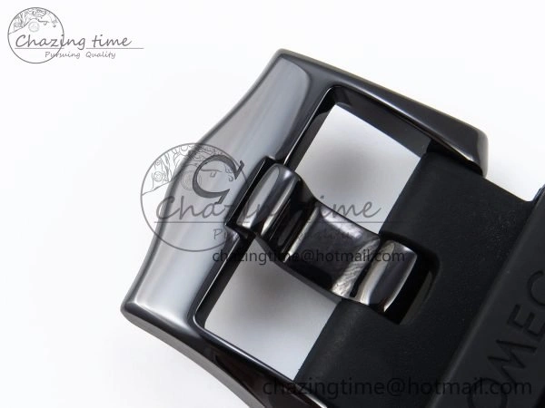 Trendy Seamaster 300m 43.5mm Black Ceramic S+F 1:1 Best Edition Black Dial on Black Rubber Strap A 7731