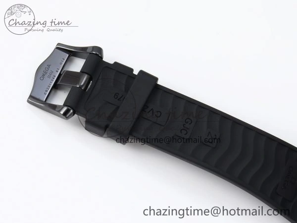 Trendy Seamaster 300m 43.5mm Black Ceramic S+F 1:1 Best Edition Black Dial on Black Rubber Strap A 7731