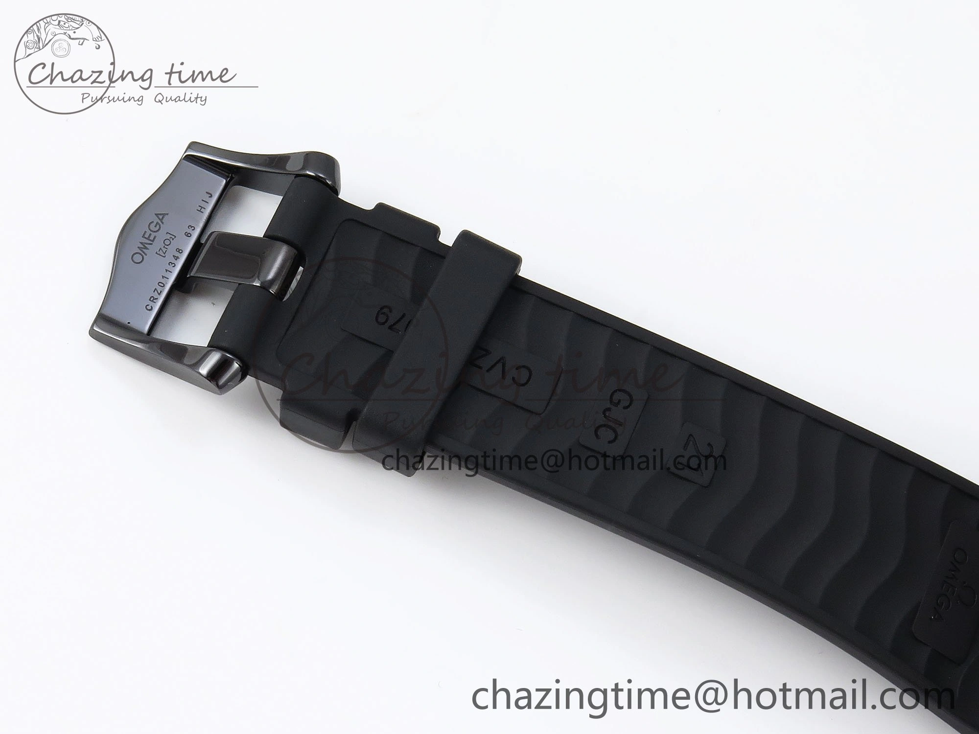 Trendy Seamaster 300m 43.5mm Black Ceramic S+F 1:1 Best Edition Black Dial on Black Rubber Strap A 7731