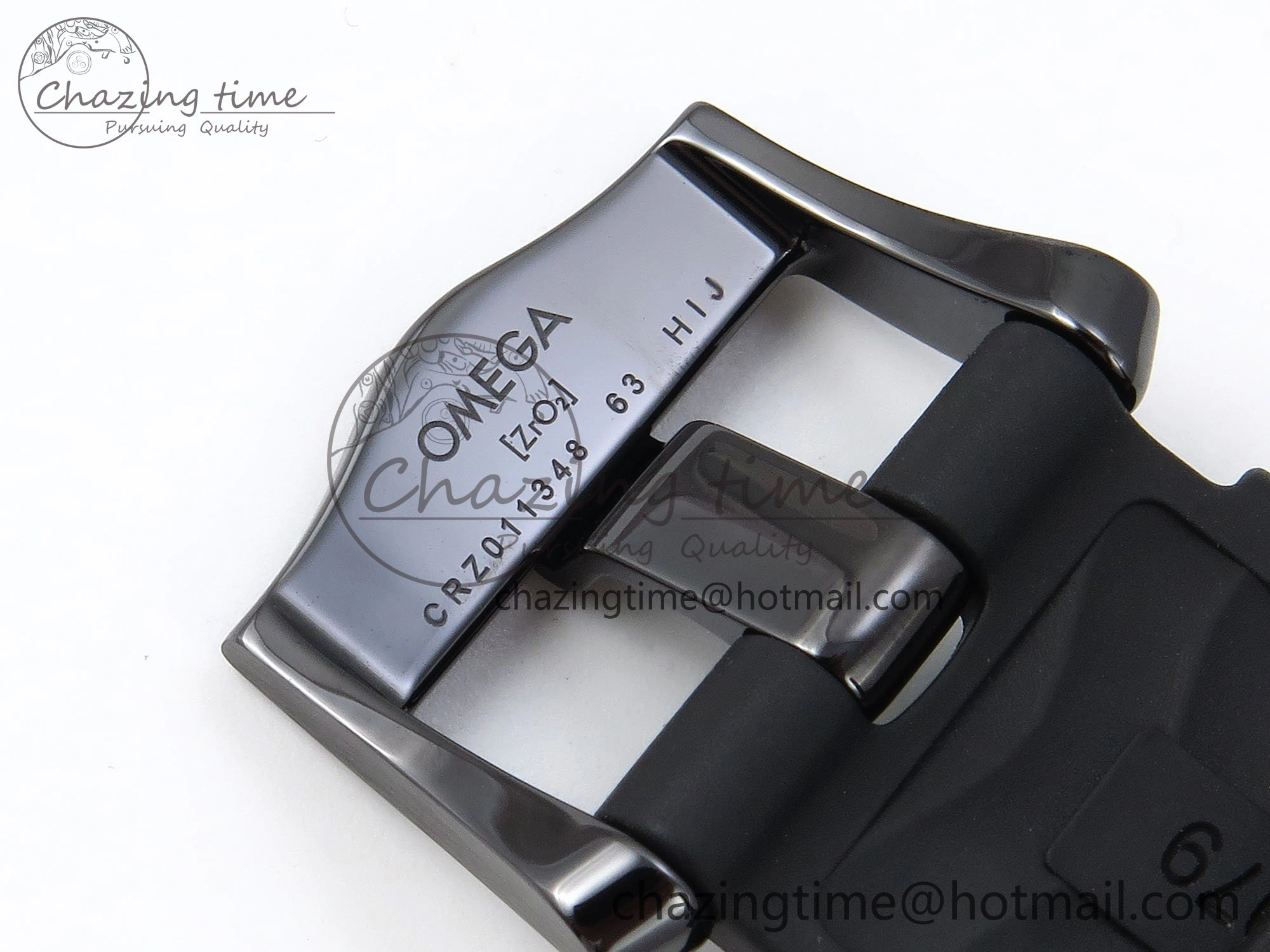 Trendy Seamaster 300m 43.5mm Black Ceramic S+F 1:1 Best Edition Black Dial on Black Rubber Strap A 7731
