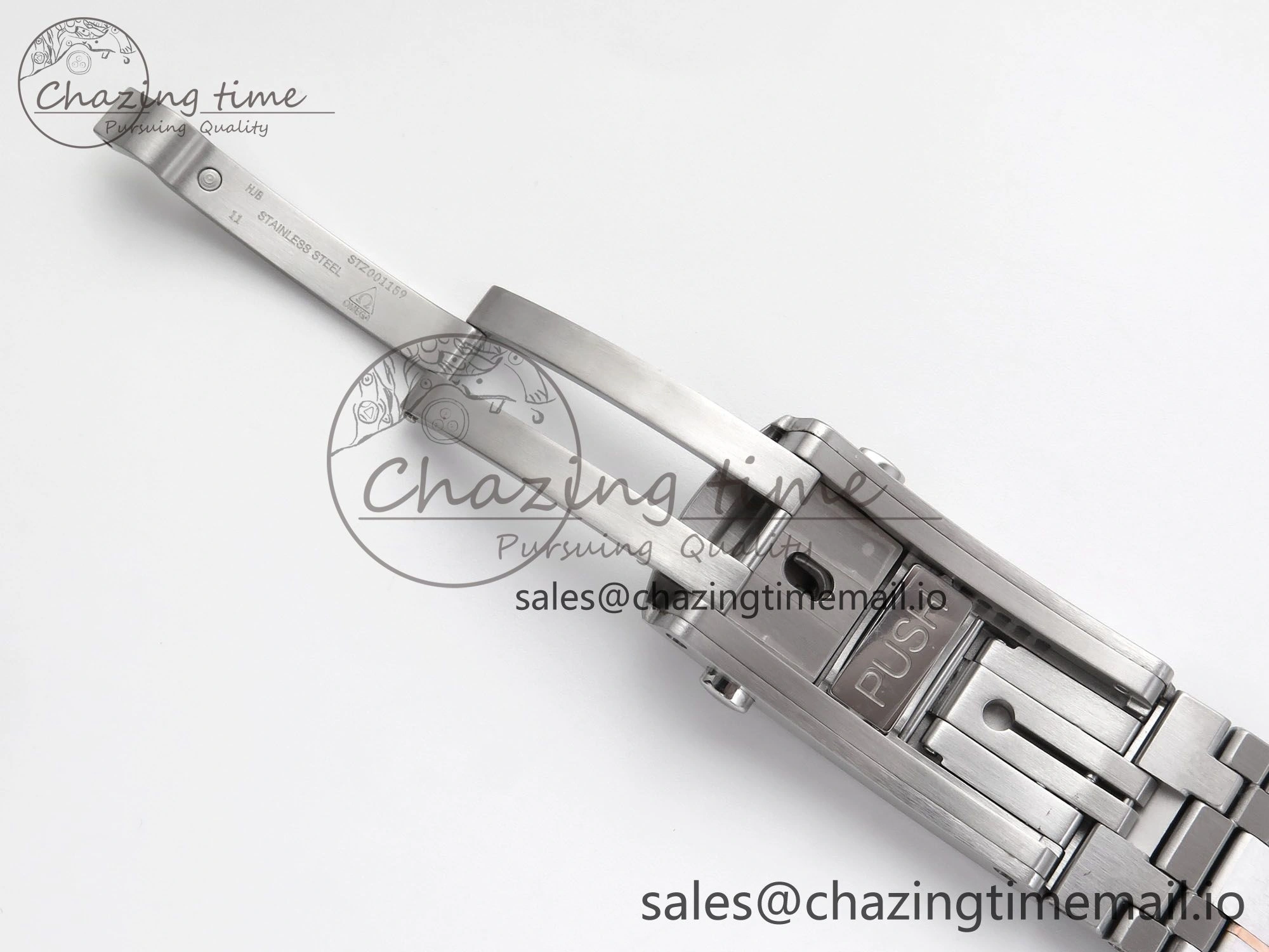 Minimalist Seamaster 300m Chrono SS RG OMF 1:1 Best Edition Blue Dial on SS RG Bracelet A 7686