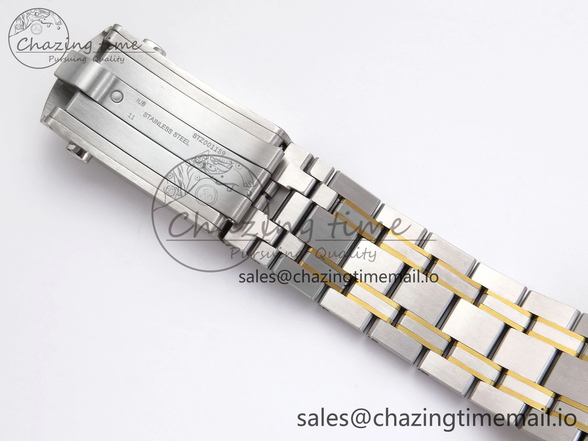 Colorful Seamaster 300m Chrono SS YG OMF 1:1 Best Edition Blue Dial on SS YG Bracelet A 7691
