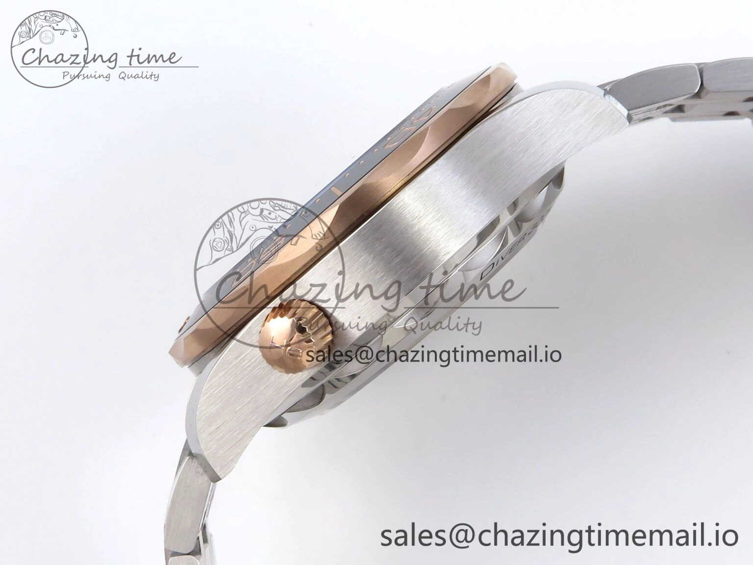 Seamaster 300m Chrono SS YG OMF 1:1 Best Edition Blue Dial on SS YG Bracelet A Cozy 7685