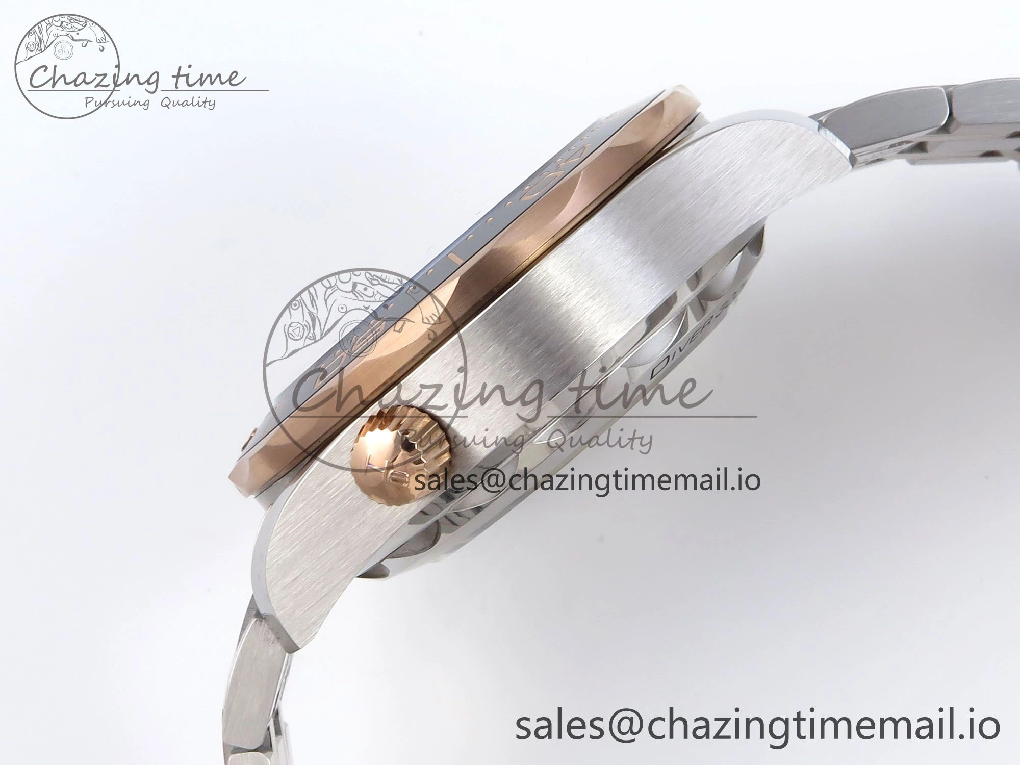 Seamaster 300m Chrono SS YG OMF 1:1 Best Edition Blue Dial on SS YG Bracelet A Cozy 7685