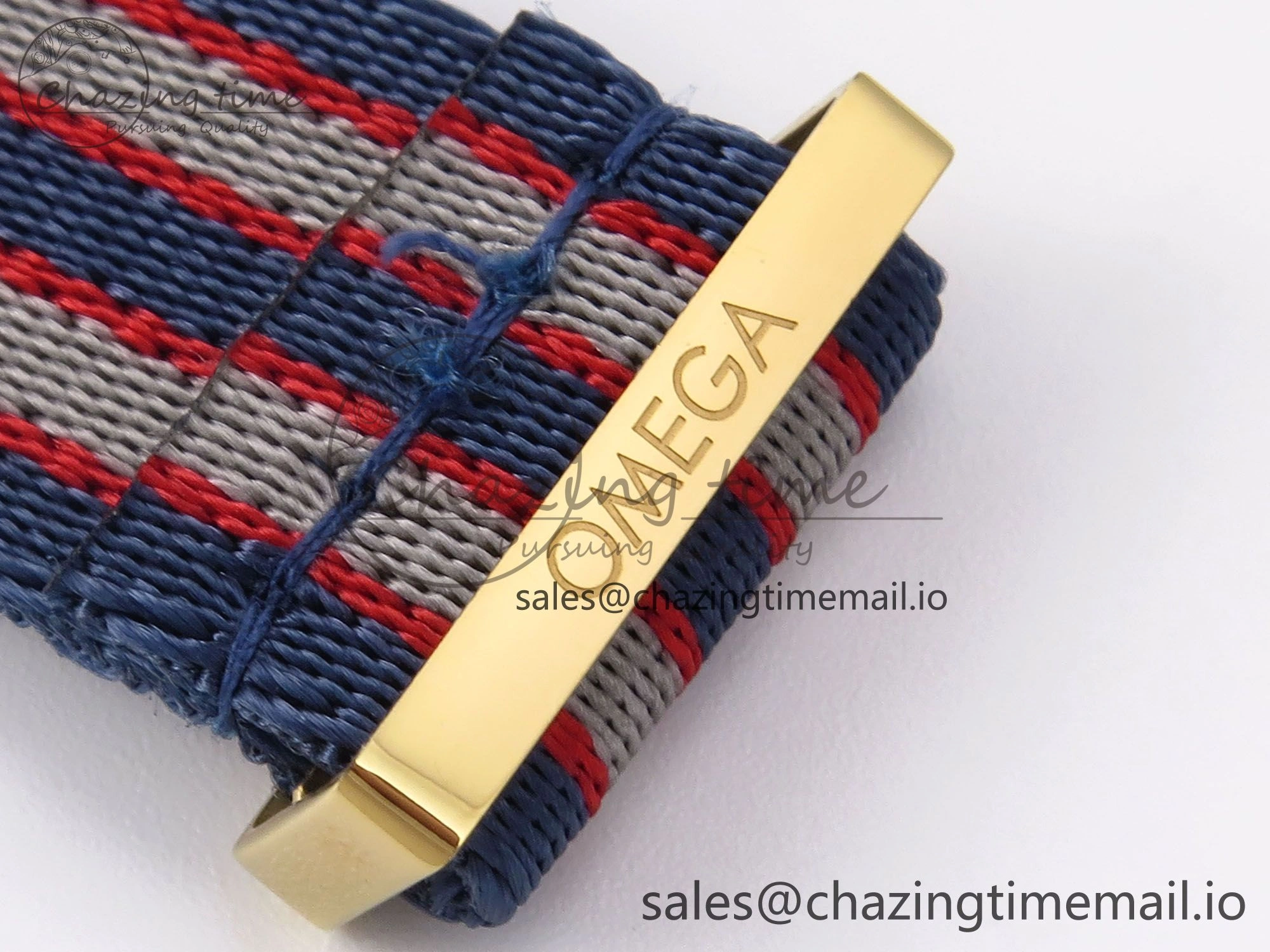 Seamaster 300m Diver YG OMF 1:1 Best Edition Blue Orange Ceramic White Dial on Blue Nato Strap A Thermal 7704