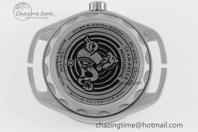 EyeCatching Seamaster 6000M Ultra Deep SS SBF 1:1 Best Edition Black Dial on Black Nylon Strap A8912 Super Clone 7818