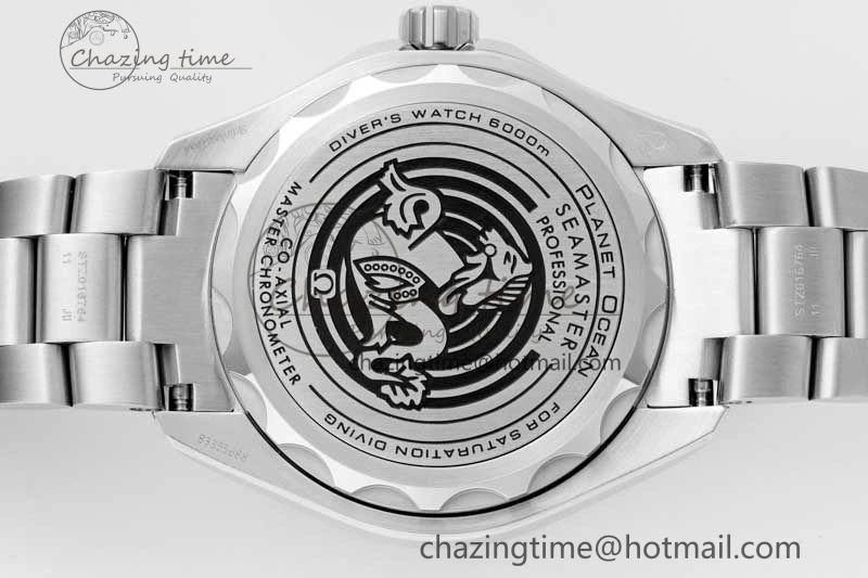 Seamaster 6000M Ultra Deep SS SBF 1:1 Best Edition Deep Blue Dial on SS Bracelet A8912 Super Clone SunProtective 7816