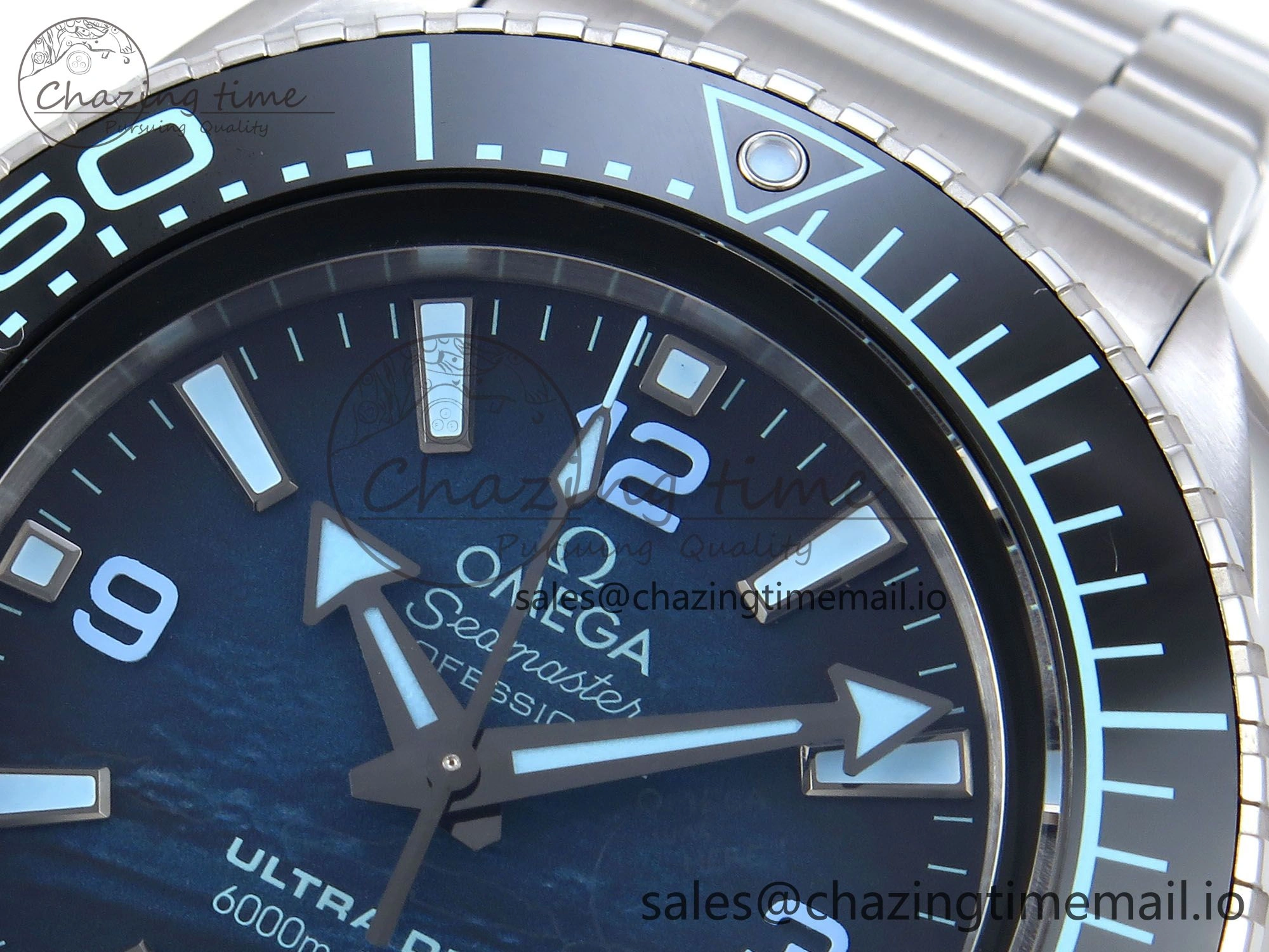 Seamaster 6000M Ultra Deep SS VRF 1:1 Best Edition Deep Sea Dial on SS Bracelet A8912 Super Clone EasyCare 7688