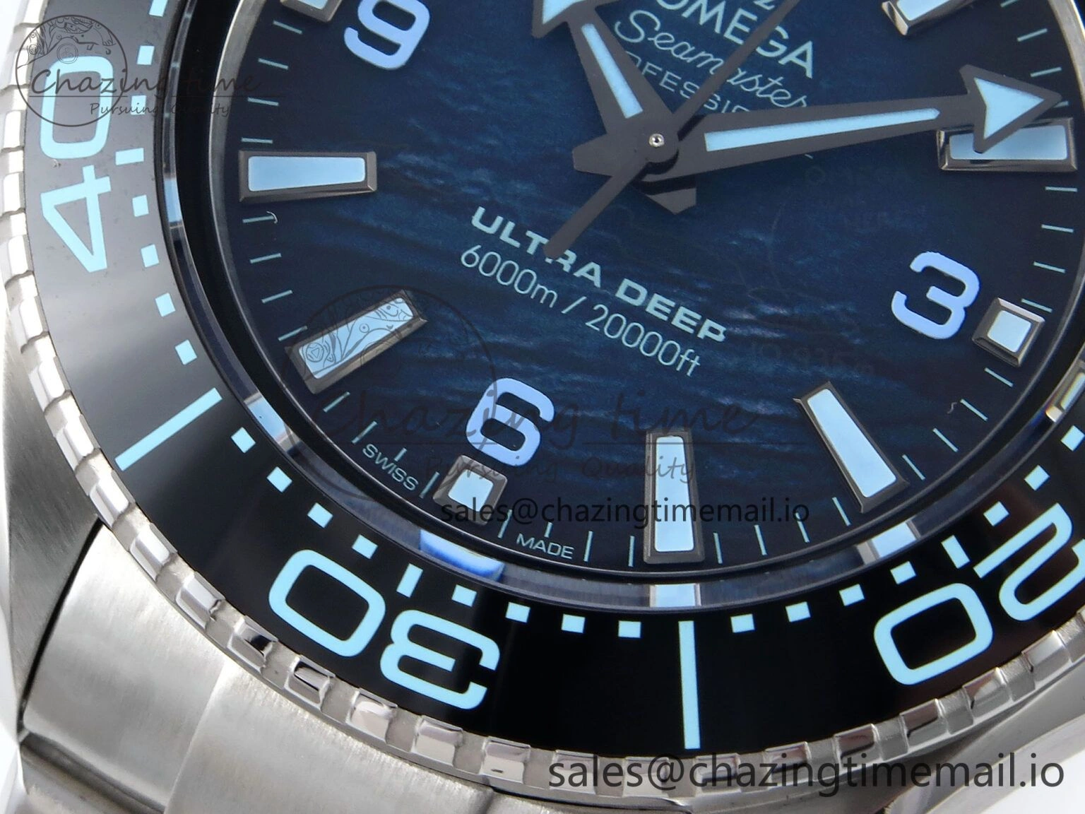 Seamaster 6000M Ultra Deep SS VRF 1:1 Best Edition Deep Sea Dial on SS Bracelet A8912 Super Clone EasyCare 7688
