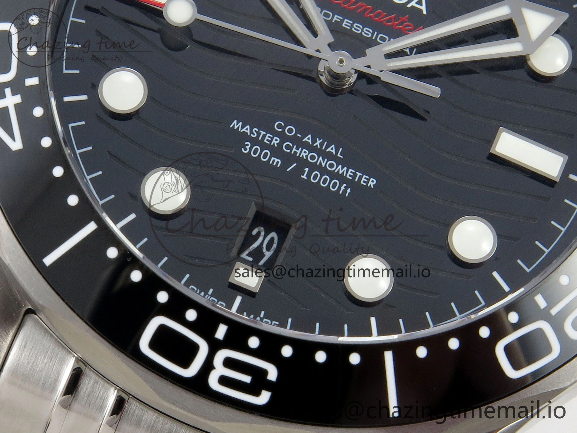 Seamaster Diver 300M Black Ceramic Bezel V4 VSF 1:1 Best Edition Black Dial On SS Bracelet Super Clone Asian Stylish 7653