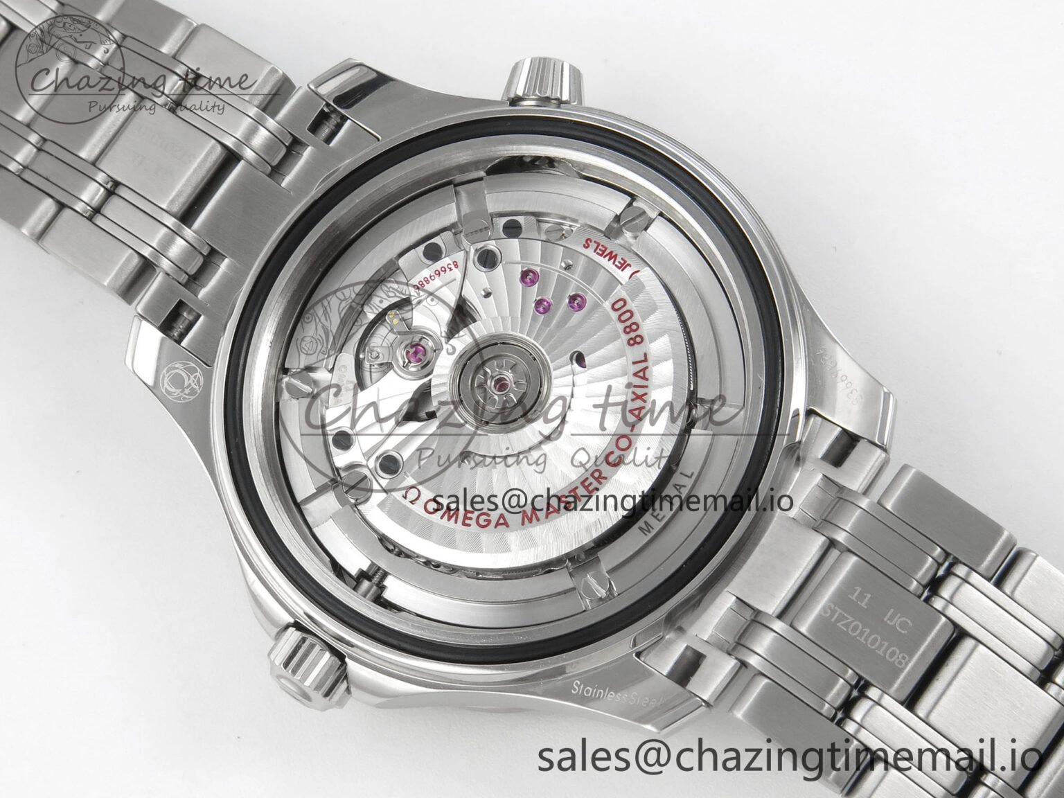 SmoothTexture Seamaster Diver 300M Black Ceramic Bezel V4 VSF 1:1 Best Edition Blue Dial On SS Bracelet Super Clone Asian 7655