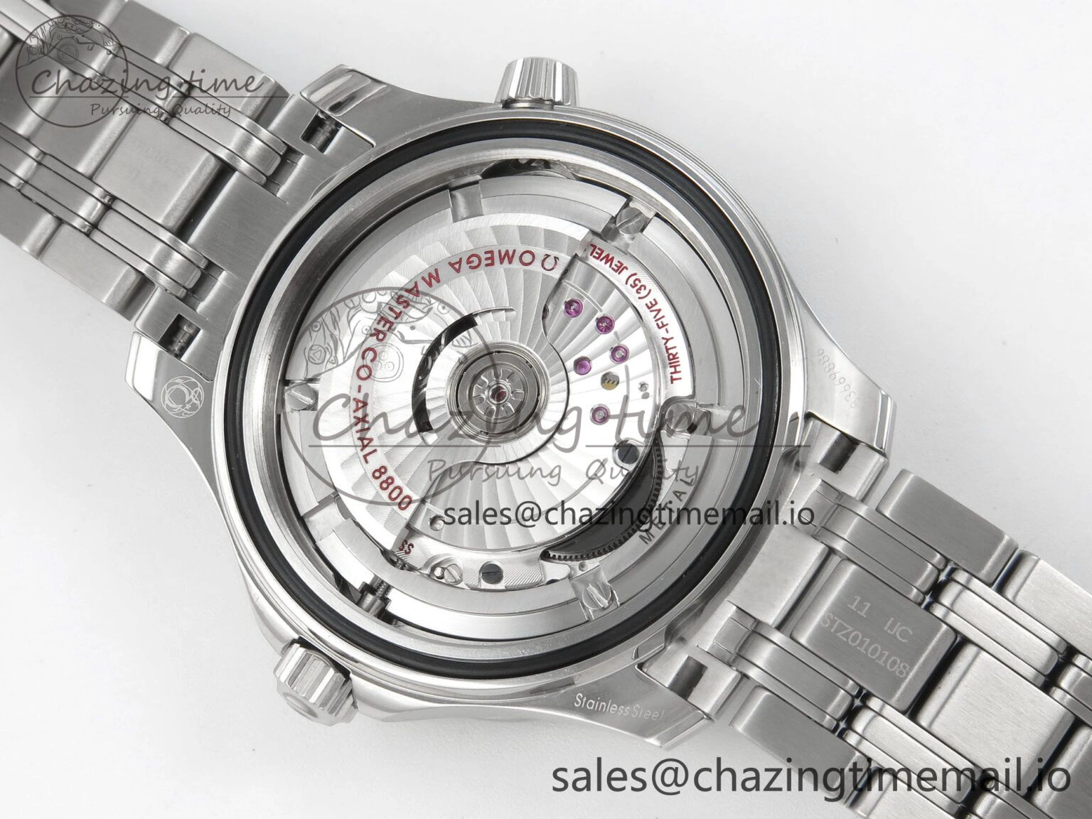 SmoothTexture Seamaster Diver 300M Black Ceramic Bezel V4 VSF 1:1 Best Edition Blue Dial On SS Bracelet Super Clone Asian 7655