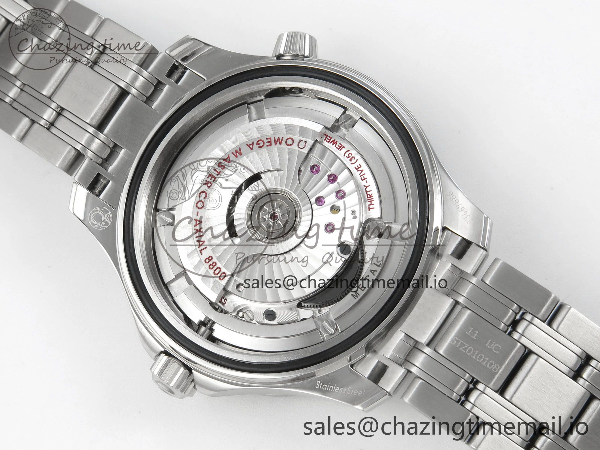 OdorResistant Seamaster Diver 300M Black Ceramic Bezel V4 VSF 1:1 Best Edition White Dial On SS Bracelet Super Clone Asian 7654