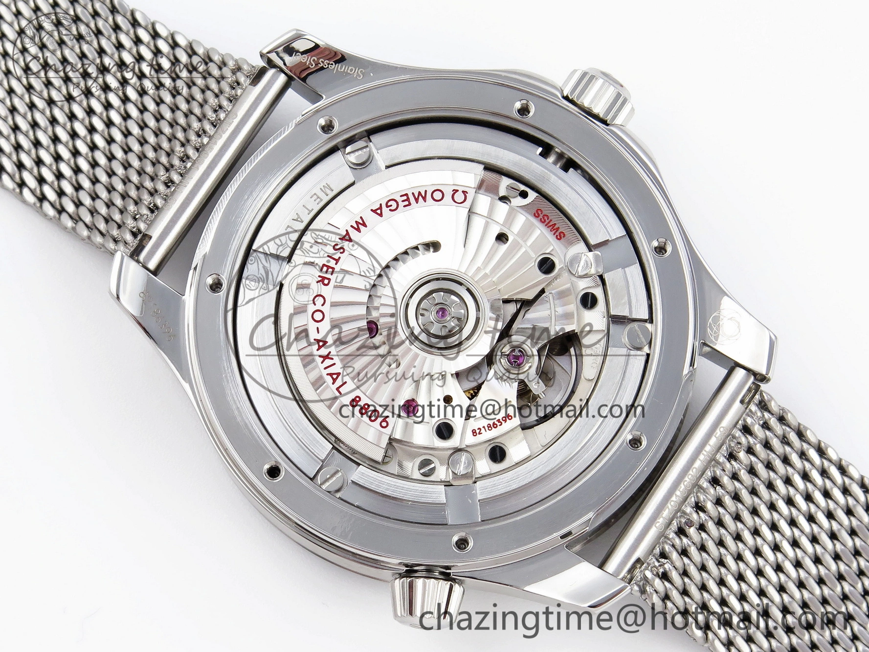 Comfortable Seamaster Diver 300M James Bond 007 60th Anniversary VSF 1:1 Best Edition  Blue Dial on Mesh Bracelet A 7782