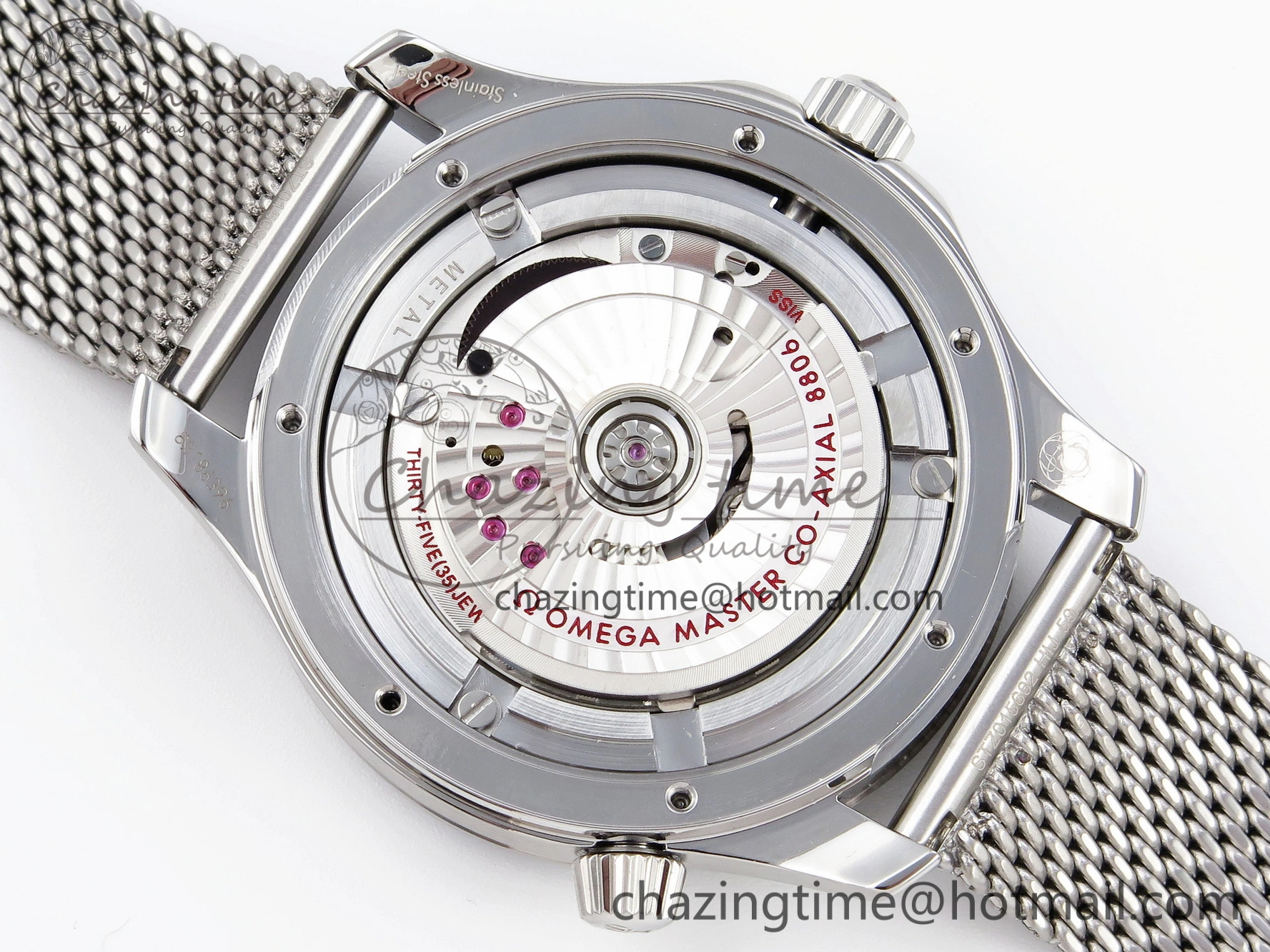 Comfortable Seamaster Diver 300M James Bond 007 60th Anniversary VSF 1:1 Best Edition  Blue Dial on Mesh Bracelet A 7782