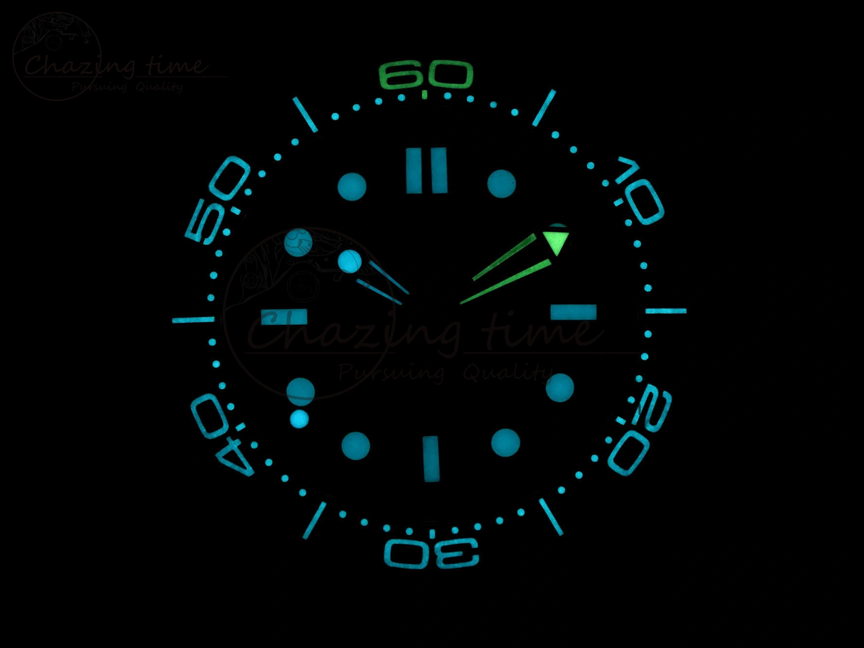 Comfortable Seamaster Diver 300M James Bond 007 60th Anniversary VSF 1:1 Best Edition  Blue Dial on Mesh Bracelet A 7782