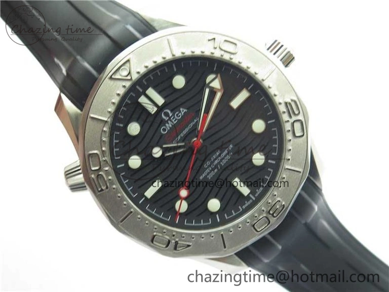 Seamaster Diver 300M Nekton VSF 1:1 Best Edition Black Dial on Black Rubber Strap A Unique 7886