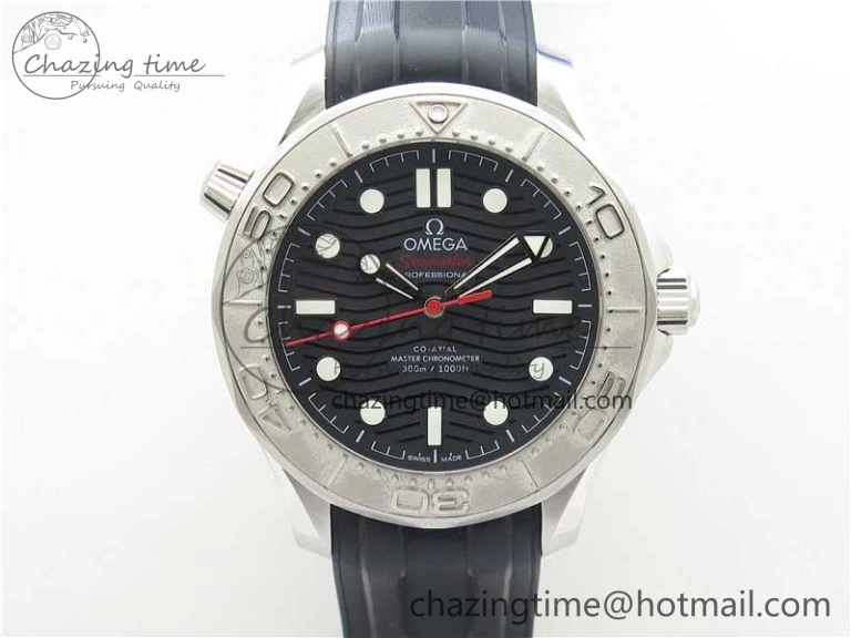 Seamaster Diver 300M Nekton VSF 1:1 Best Edition Black Dial on Black Rubber Strap A Unique 7886