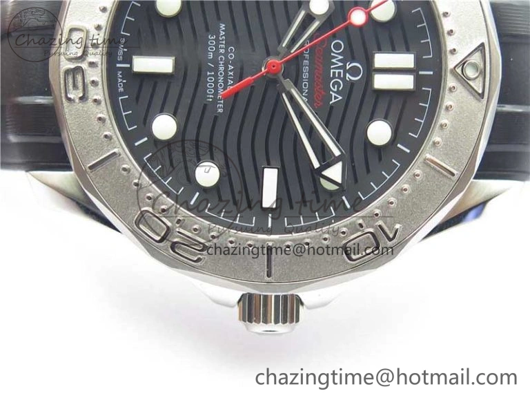 Seamaster Diver 300M Nekton VSF 1:1 Best Edition Black Dial on Black Rubber Strap A Unique 7886