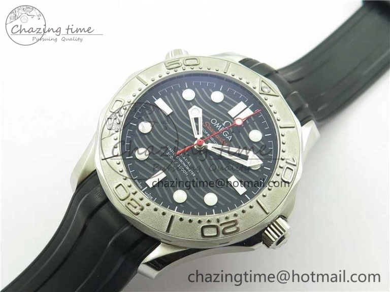 Seamaster Diver 300M Nekton VSF 1:1 Best Edition Black Dial on Black Rubber Strap A Unique 7886