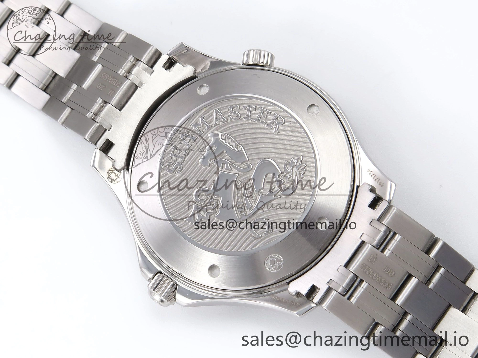 Modern Seamaster Diver 300M OMF 1:1 Best Edition Blue Ceramic Blue Dial on SS Bracelet A 7706