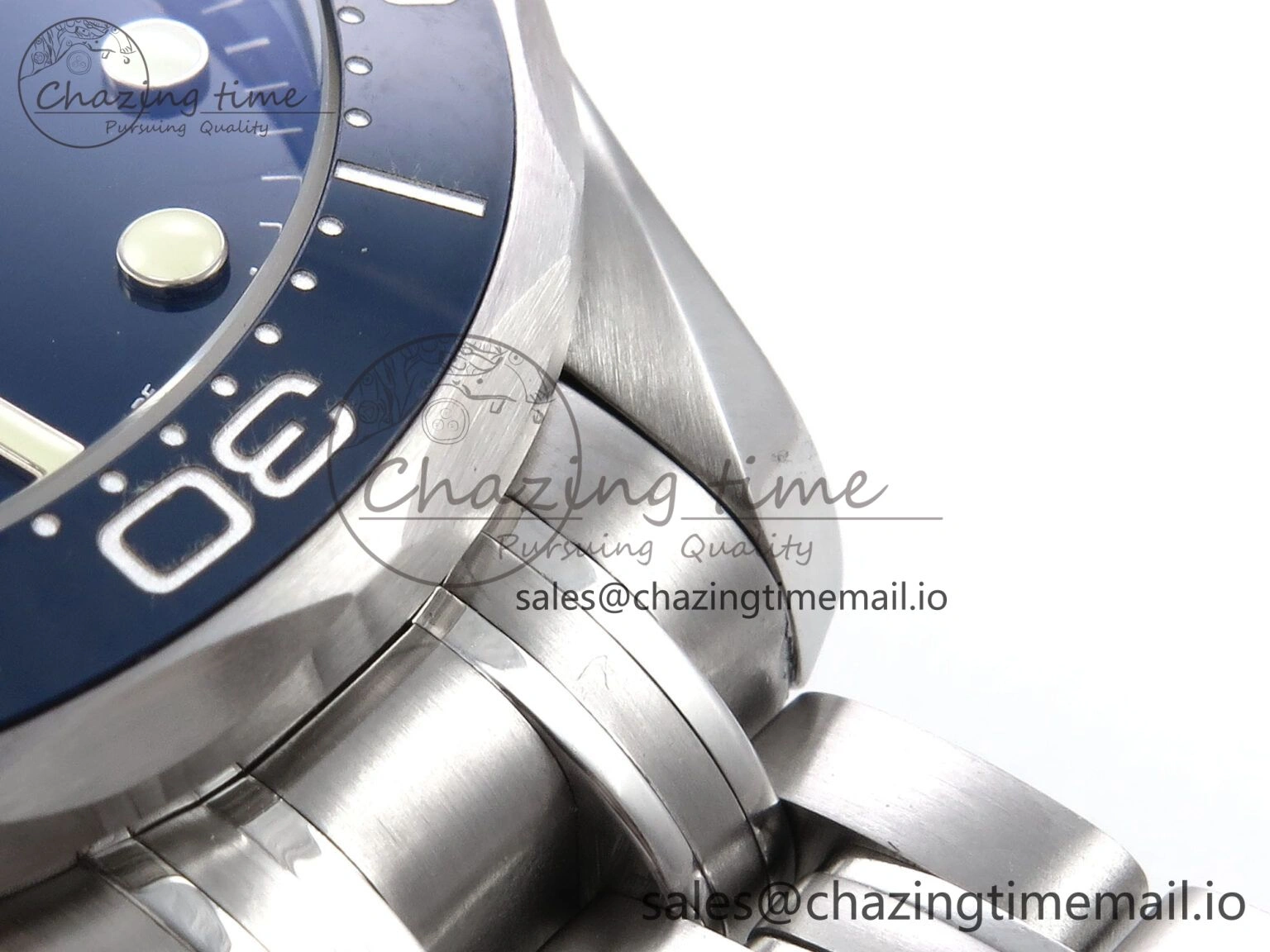 Modern Seamaster Diver 300M OMF 1:1 Best Edition Blue Ceramic Blue Dial on SS Bracelet A 7706