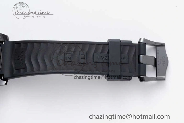 Seamaster Diver 300M ORF 1:1 Best Edition Black Ceramic Black Dial on Black Rubber Strap A TimelessDesign 7794