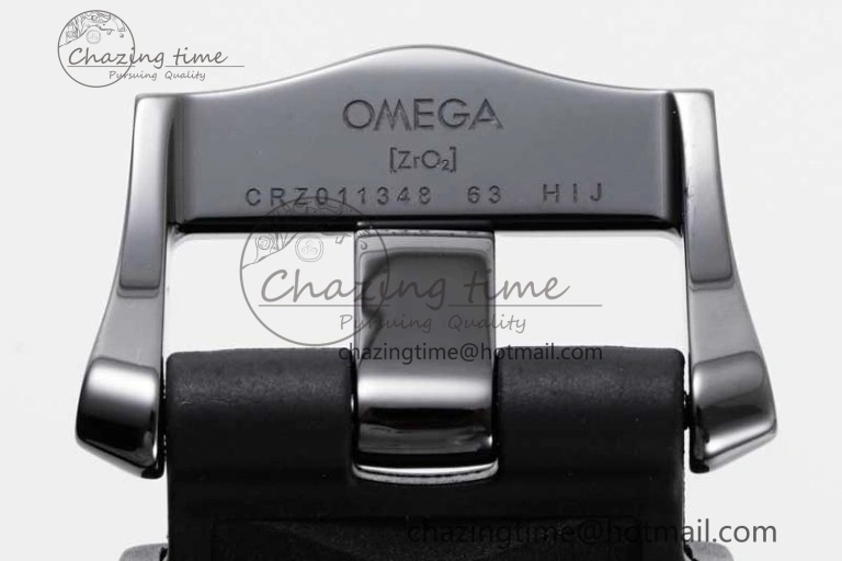 Seamaster Diver 300M ORF 1:1 Best Edition Black Ceramic Black Dial on Black Rubber Strap A TimelessDesign 7794