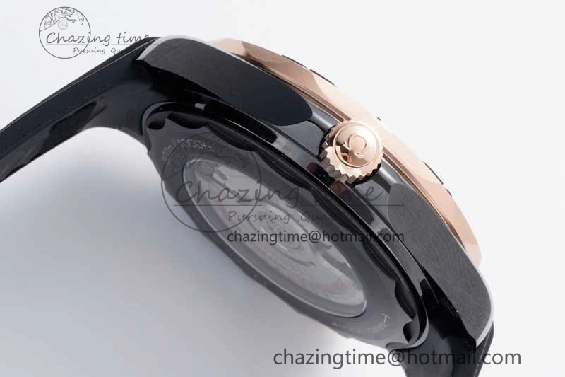 Seamaster Diver 300M ORF 1:1 Best Edition Black Ceramic Black Dial on Black Rubber Strap A TimelessDesign 7794