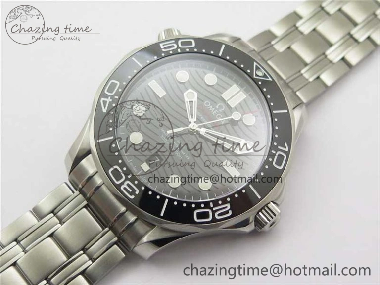 Chic Seamaster Diver 300M ORF 1:1 Best Edition Black Ceramic Black Dial on SS Bracelet A 7870