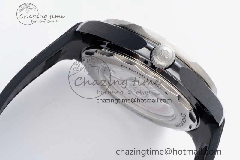 Seamaster Diver 300M ORF 1:1 Best Edition Black Ceramic  TI Black Dial on Black Rubber Strap A FlexibleFit 7793
