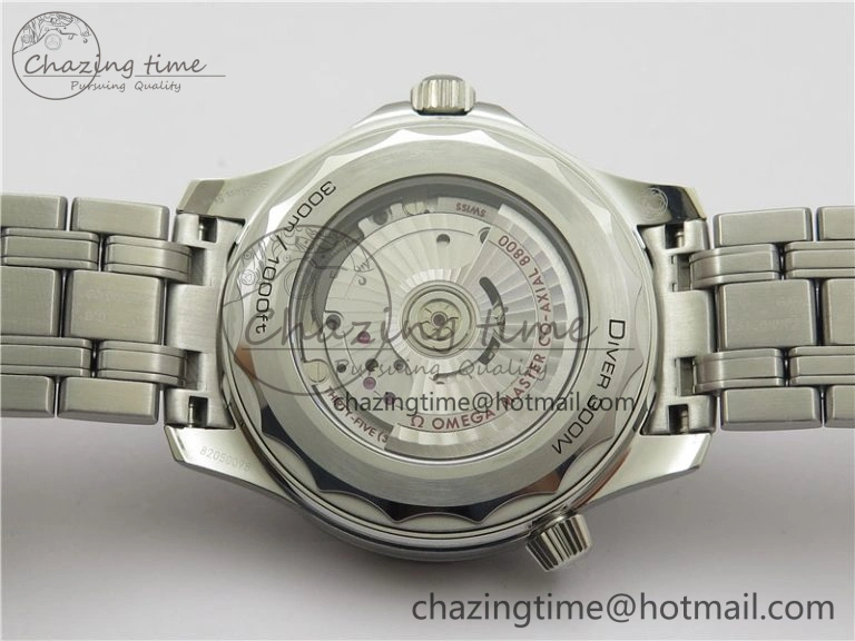 Seamaster Diver 300M ORF 1:1 Best Edition Black Ceramic White Dial on SS Bracelet A Durable 7865
