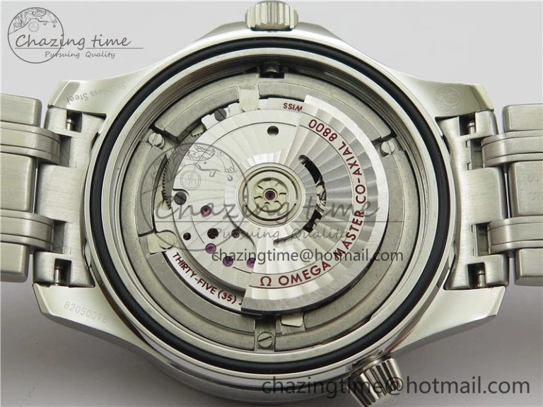 Seamaster Diver 300M ORF 1:1 Best Edition Black Ceramic White Dial on SS Bracelet A Durable 7865