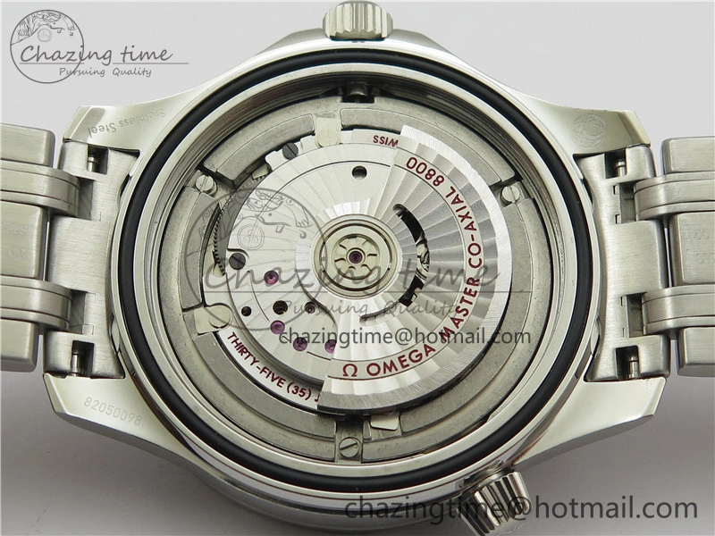 Seamaster Diver 300M ORF 1:1 Best Edition Black Ceramic White Dial on SS Bracelet A Durable 7865