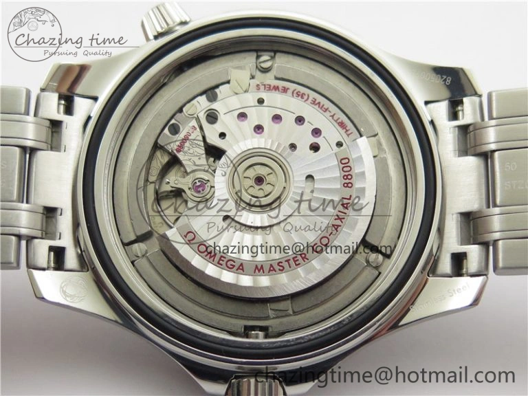 Seamaster Diver 300M ORF 1:1 Best Edition Black Ceramic White Dial on SS Bracelet A Durable 7865
