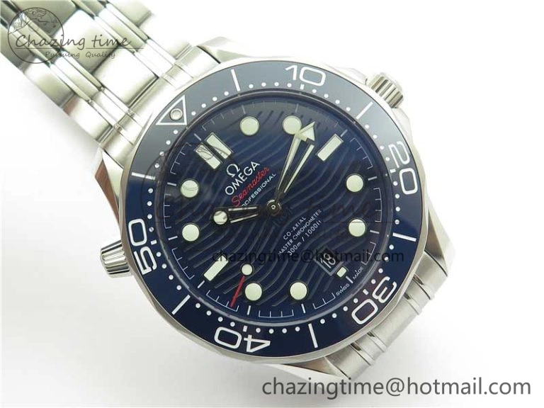 SmartChoice Seamaster Diver 300M ORF 1:1 Best Edition Blue Ceramic Blue Dial on SS Bracelet A 7869