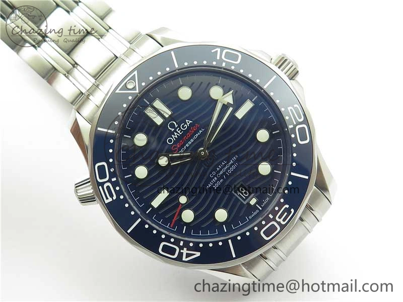 SmartChoice Seamaster Diver 300M ORF 1:1 Best Edition Blue Ceramic Blue Dial on SS Bracelet A 7869