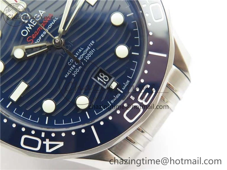 SmartChoice Seamaster Diver 300M ORF 1:1 Best Edition Blue Ceramic Blue Dial on SS Bracelet A 7869