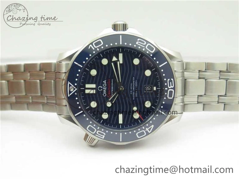SmartChoice Seamaster Diver 300M ORF 1:1 Best Edition Blue Ceramic Blue Dial on SS Bracelet A 7869
